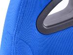 Paire de siege baquet Super Sport Tissus Bleu Inclinable