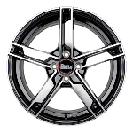 Jante Mam W4 18x7.5 ET35 5/120 Black Front Polish