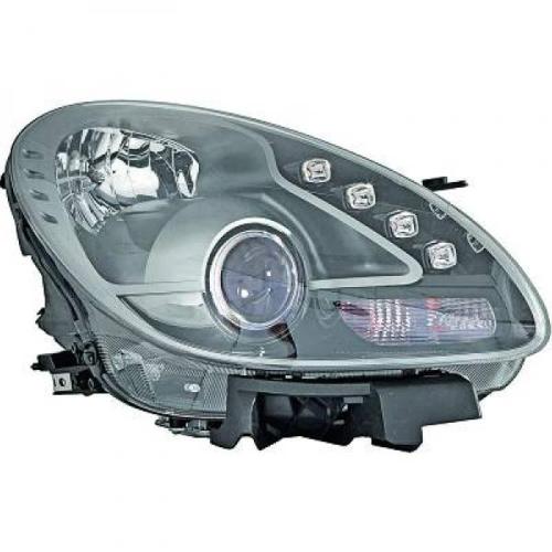 Feu phare avant droit (passager) Alfa Giulietta de 2010 a 2017 Halogene noir