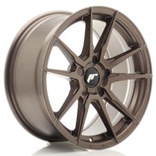 Jante JR Wheels JR21 17x8 ET20-35 - 5 Trous sur mesure- Matt Bronze