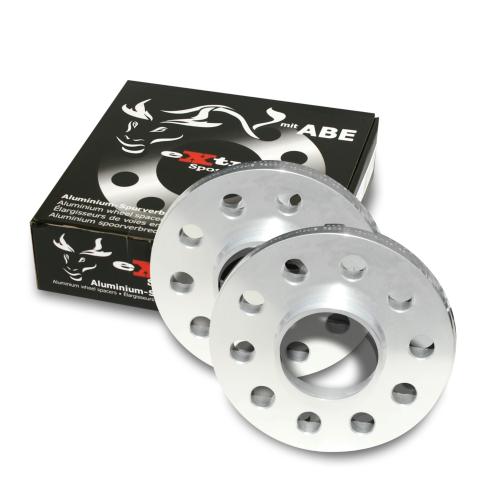 Jeu de 2 Cales 15mm pour Alfa Romeo 159 de 2005 a 2011 avec bague de centrage