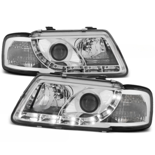 Paire de feux phares Audi A3 8L de 1996 a 2000 Daylight led chrome