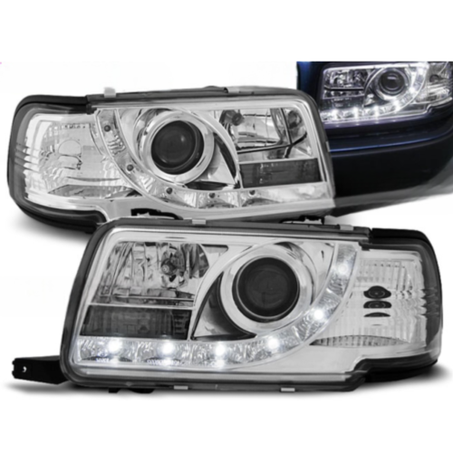 Paire de feux phares Audi 80 B4 de 1991 a 1996 Daylight led chrome