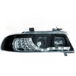 Paire Phares avant Daylight Led Audi A4 B5 Berline 1999 a 2001 Noir