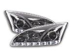 Paire de feux phares Daylight Led DRL Ford Focus 2 C307 de 05-08 Chrome