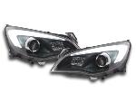 Paire de feux phares Daylight Led Opel Astra J 5 Portes 09-12 noir