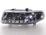 Paire de feux phares Daylight Led Seat Leon 1M 99-05 chrome