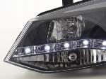 Paire de feux phares Daylight led VW Polo 6R de 10-14 Noir