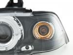 Paire de feux phares Angel Eyes BMW serie 3 E36 Cabriolet 92-98 Noir