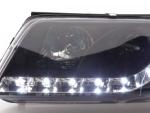 Paire de feux phares Daylight Led VW Passat B5/3BG 00-05 Noir