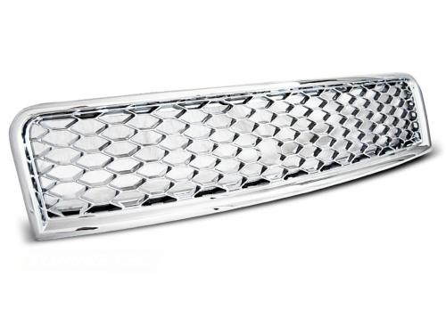 Grille de calandre pour Audi A4 B6 de 10/2000 a 10/2004 look Sport chrome