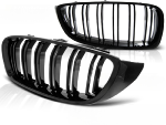Grilles calandre BMW serie 4 F32/F33/F36 de 2013 a 2020 Noir brillant Double barre