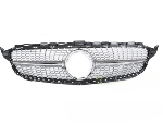 Grille calandre Mercedes classe C W205 18-21 Look Diamant Silver Chrome