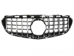Grille calandre Mercedes classe E W212 de 2013 a 2016 Look GT Noir Chrome