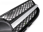 Grille calandre Mercedes SL R230 de 2006 a 2011 Noir Chrome