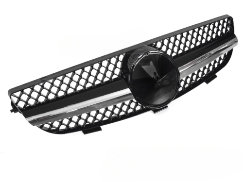 Grille calandre Mercedes CLK W209 de 2003 a 2010 Chrome Noir Brillant