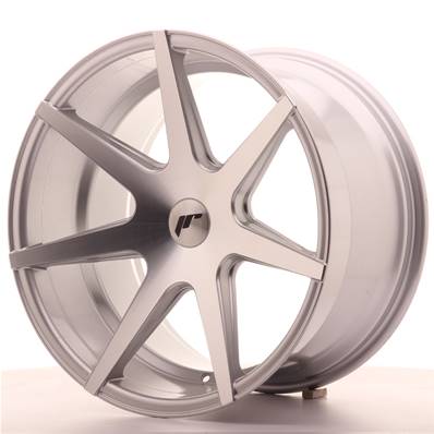 Jante JAPAN RACING JR20 19" x 11" Multi Perçage ET 25-40 Silver Machined Face