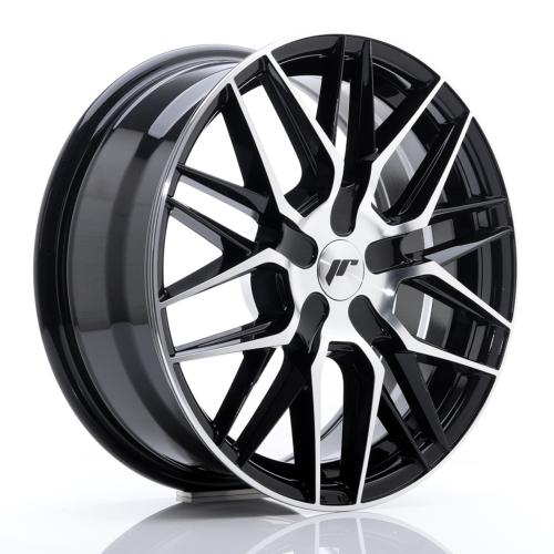 Jante JR Wheels JR28 17x7 ET20-45 BLANK Glossy Black Machined Face