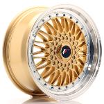 Jante JR Wheels JR9 17x7.5 ET35 4x100/114.3 Gold w/Machined Lip