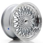 Jante JR Wheels JR9 17x8.5 ET35 4x100/108 Silver w/Machined Lip+Silver Rivets