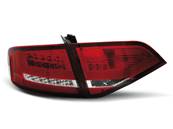Paire de feux arriere Audi A4 B8 08-11 berline LED BAR rouge blanc