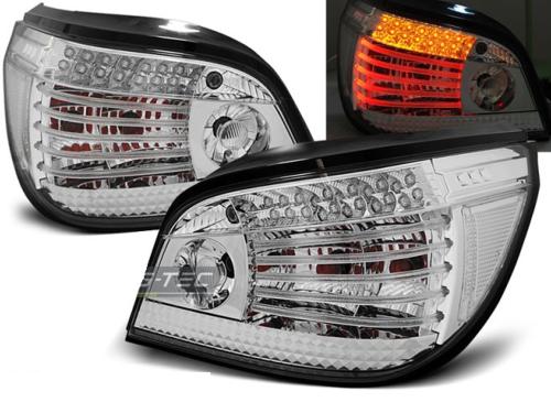 Paire de feux arriere BMW serie 5 E60 berline de 07/2003 a 2007 chrome led