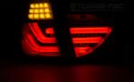 Paire de feux arriere BMW serie 3 E91 Break 09-11 LED BAR rouge fume