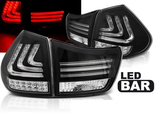 Paire de feux arriere Lexus RX330 / 350 03-08 LED BAR noir