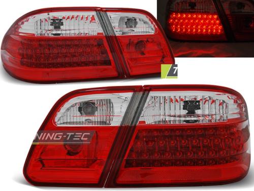 Paire de feux arriere Mercedes classe E W210 95-02 LED rouge blanc