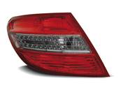 Paire de feux arriere Mercedes classe C W204 07-10 LED rouge fume