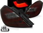 Paire de feux arriere Opel Corsa D 06-14 LED BAR Rouge Fume