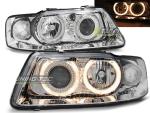 Paire de feux phares Audi A3 8L 00-03 angel eyes chrome