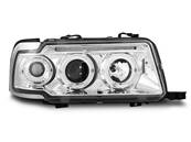 Paire de feux phares Audi 80 B4 berline de 1991 a 1996 Angel eyes chrome
