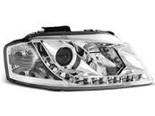 Paire de feux phares Audi A3 8P de 2003 a 2008 Daylight led chrome