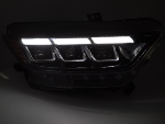 Paire de feux phares Ford Mustang de 2014 a 2017 FULL LED DRL Noir