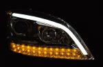 Paire de Phares Mercedes Classe ML W164 05-07 LED LTI chrome Dynamique