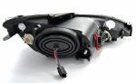 Paire de feux phares Peugeot 206 de 2002 a 2006 angel eyes CCFL noir - H7