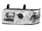 Paire de feux phares VW T4 Transporter 90-03 Daylight led chrome