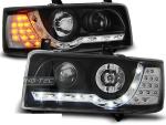 Paire de feux phares VW T4 Transporter 90-03 Daylight led noir