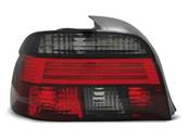 Paire de feux arriere BMW serie 5 E39 Berline de 1995 a 2000 rouge fume