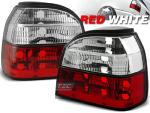 Paire de feux arriere VW Golf 3 91-97 rouge blanc