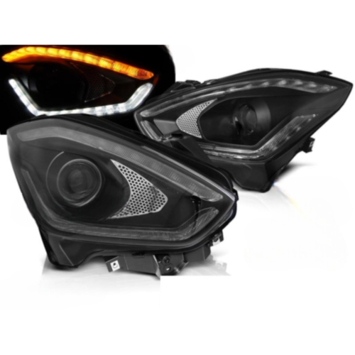 Paire de feux phares Suzuki Swift 17-20 LED LTI DRL noir
