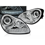 Paire de feux phares Porsche Cayenne 02-06 Daylight led xenon chrome