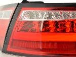 Paire de feux arrière Audi A5 8T/B8 2007 a 2011 Rouge Chrome Led