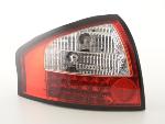 Paire de feux arrière Audi A6 4B Berline 97-03 Non TDI Led Rouge Chrome