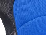 Paire de siege baquet Control en Tissus Bleu Noir Inclinable