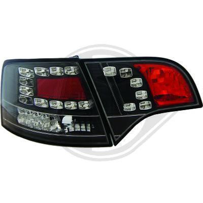 Paire de feux arriere Audi A4 8E 2005 a 2008 Break Noir led