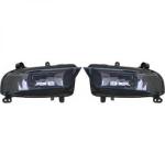 Paire feux Phares Antibrouillard Audi A4 B8 2011 a 2015 Fume