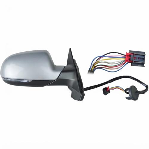 Retroviseur pour Audi A3 (3 portes) de 2010 a 2012  – Cote Droit/Passager - Electrique 8 PIN