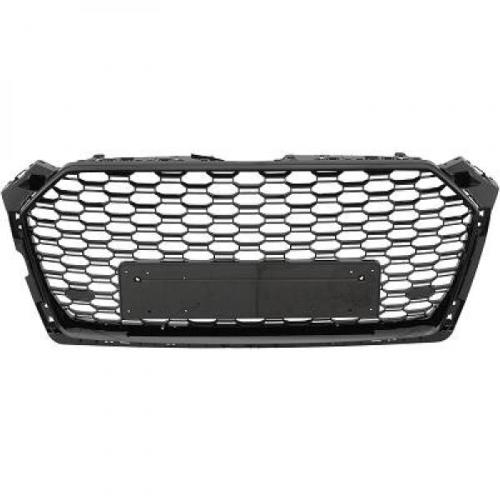 Grille Calandre avant ABS Audi A5 2016 a 2019 Look sport Noir Brillant PDC